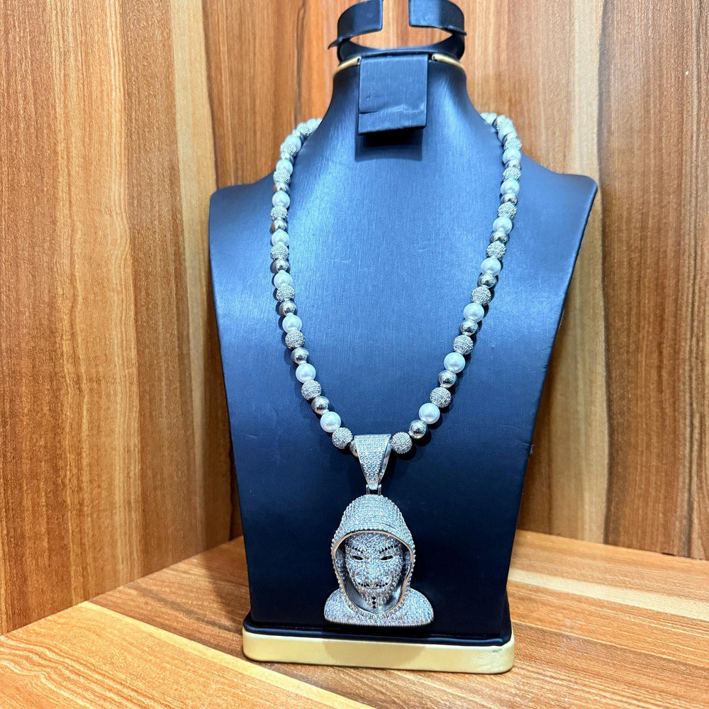 CZ Ball Chain & Pendant