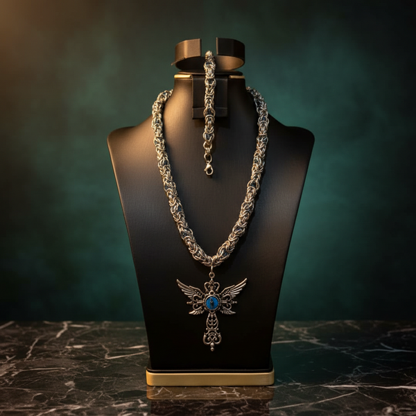Complex Balled Chain & Bracelet