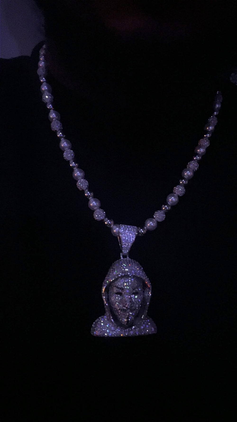 CZ Ball Chain & Pendant