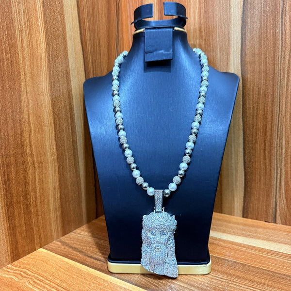 CZ Ball Chain & Pendant