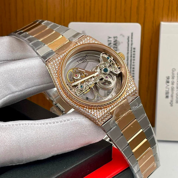 Automatic Tissot Chain/Rubber Watch (Stoned🥶)