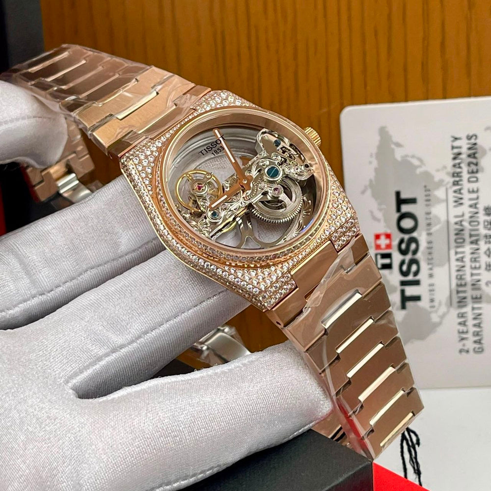 Automatic Tissot Chain/Rubber Watch (Stoned🥶)