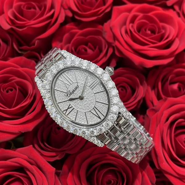 Ladies Moissanite Chopard Wristwatch