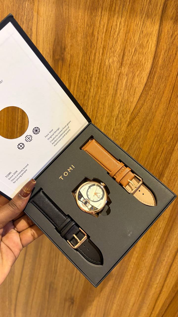 Tomi Leather Watch Set