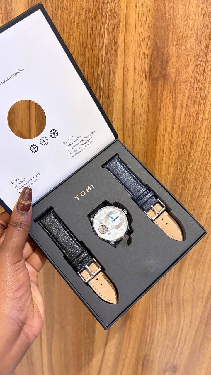 Tomi Leather Watch Set