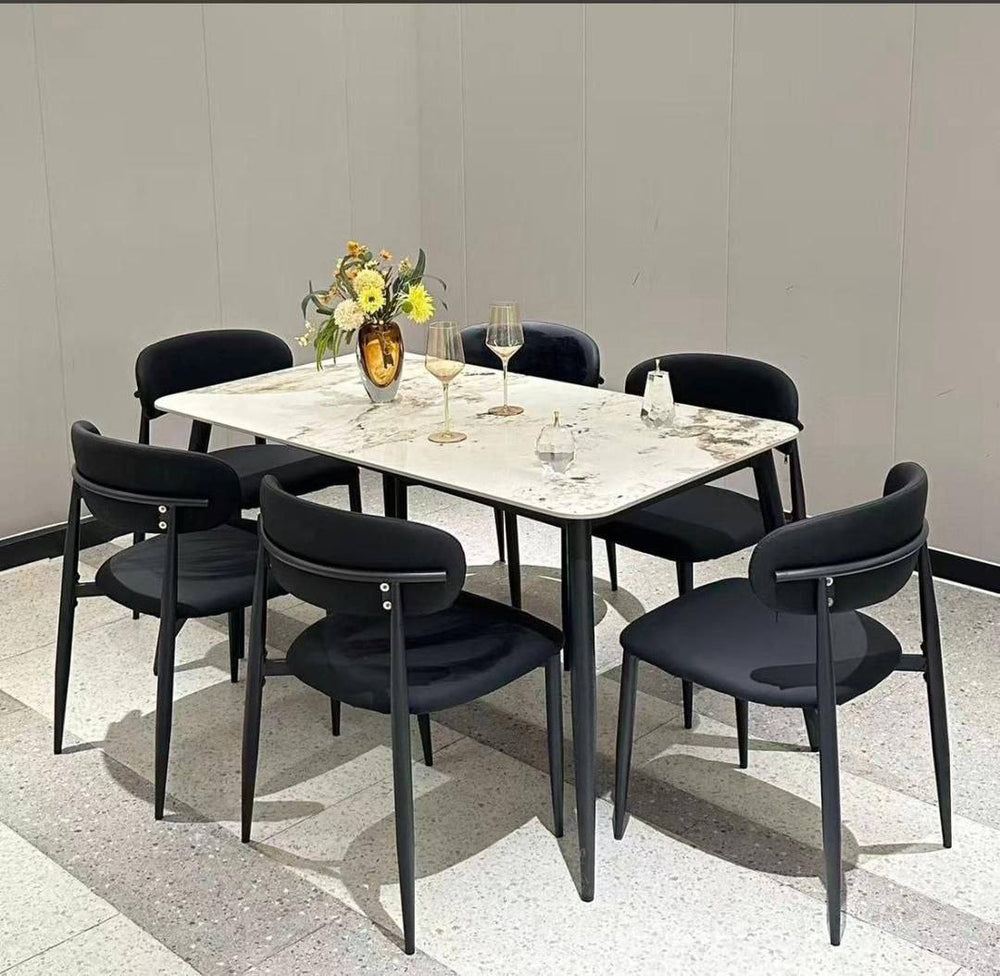 6 Seaters Marble Dining Set